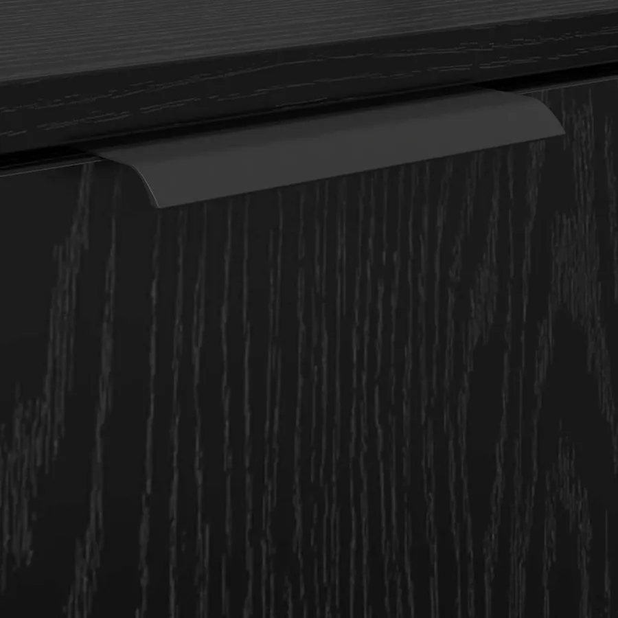Ensemble de Meubles de Salle de Bain 2 pcs Chêne noir - 8