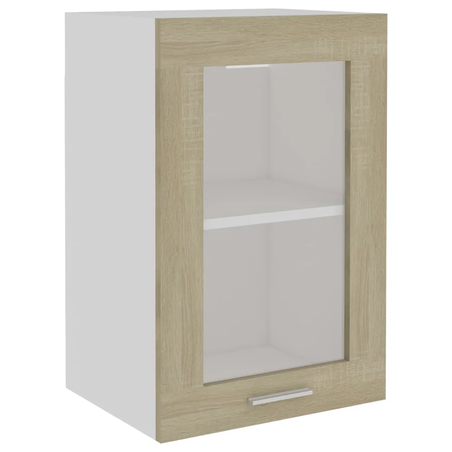 Vitrine suspendue "Lyon" Chêne Sonoma 40 x 31 x 60 cm Bois d'ingénierie - 2