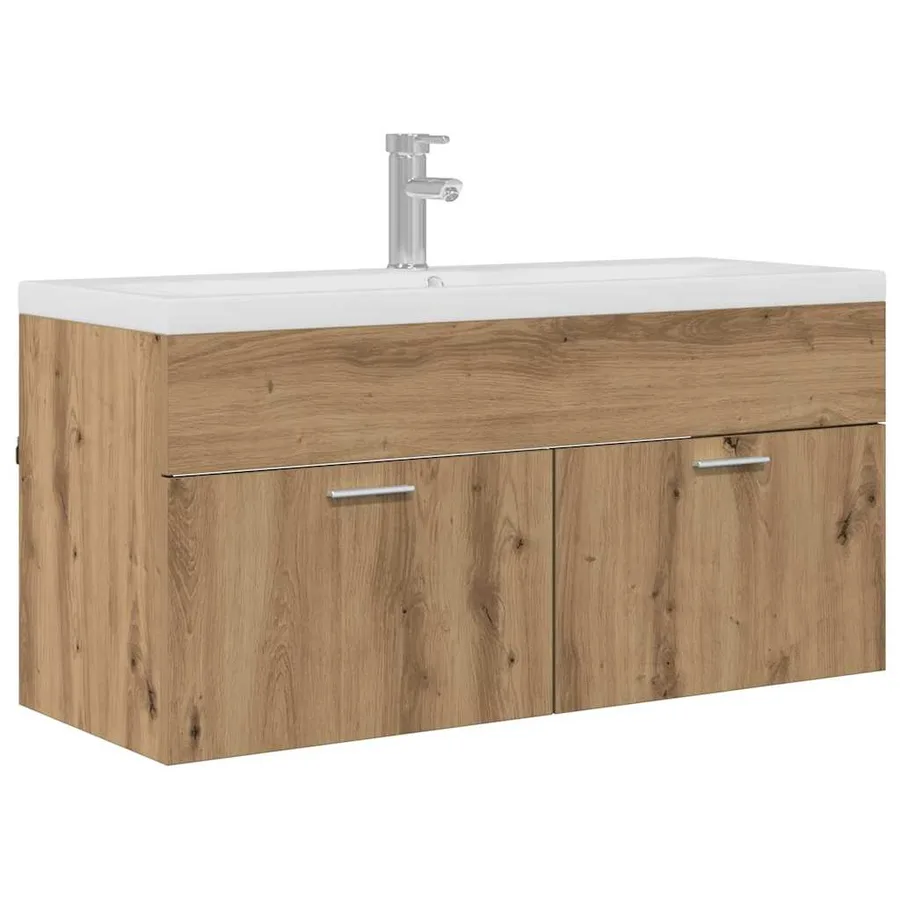 Armoire de salle de bain Chêne artisanal 100 x 38,5 x 46 cm - 2