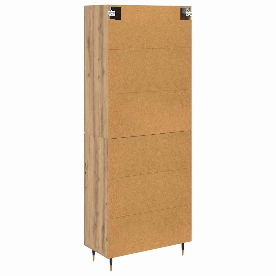 Haut Armoire 2 pcs Chêne artisanal 69,5 x 34 x 180 cm - 10