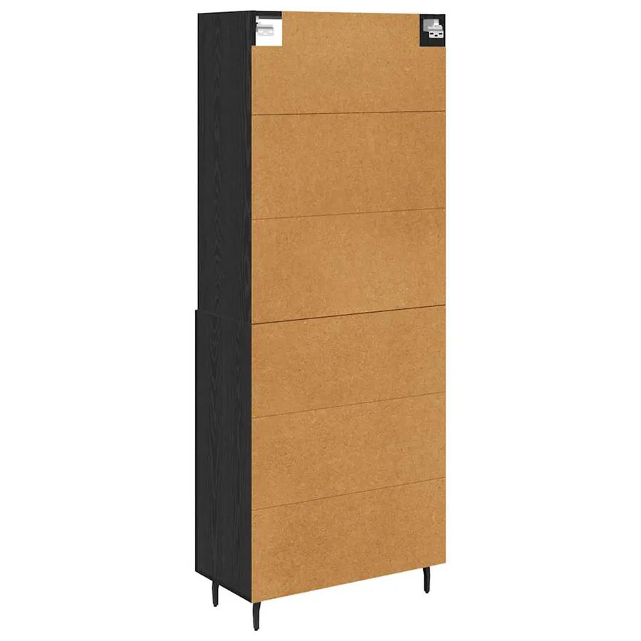 Haut Armoire Chêne noir 69,5 x 34 x 180 cm - 8