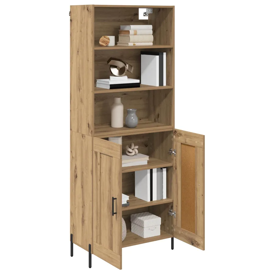 Haut Armoire Chêne artisanal 69,5 x 32,5 x 180 cm - 3