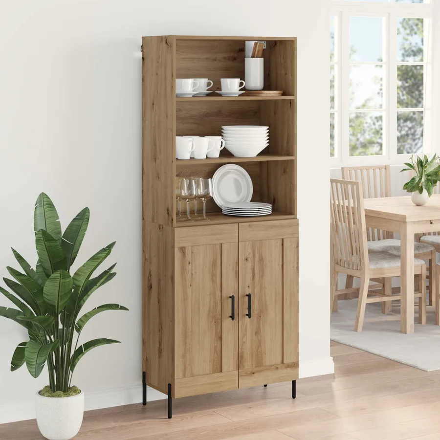 Haut Armoire Chêne artisanal 69,5 x 32,5 x 180 cm - 4