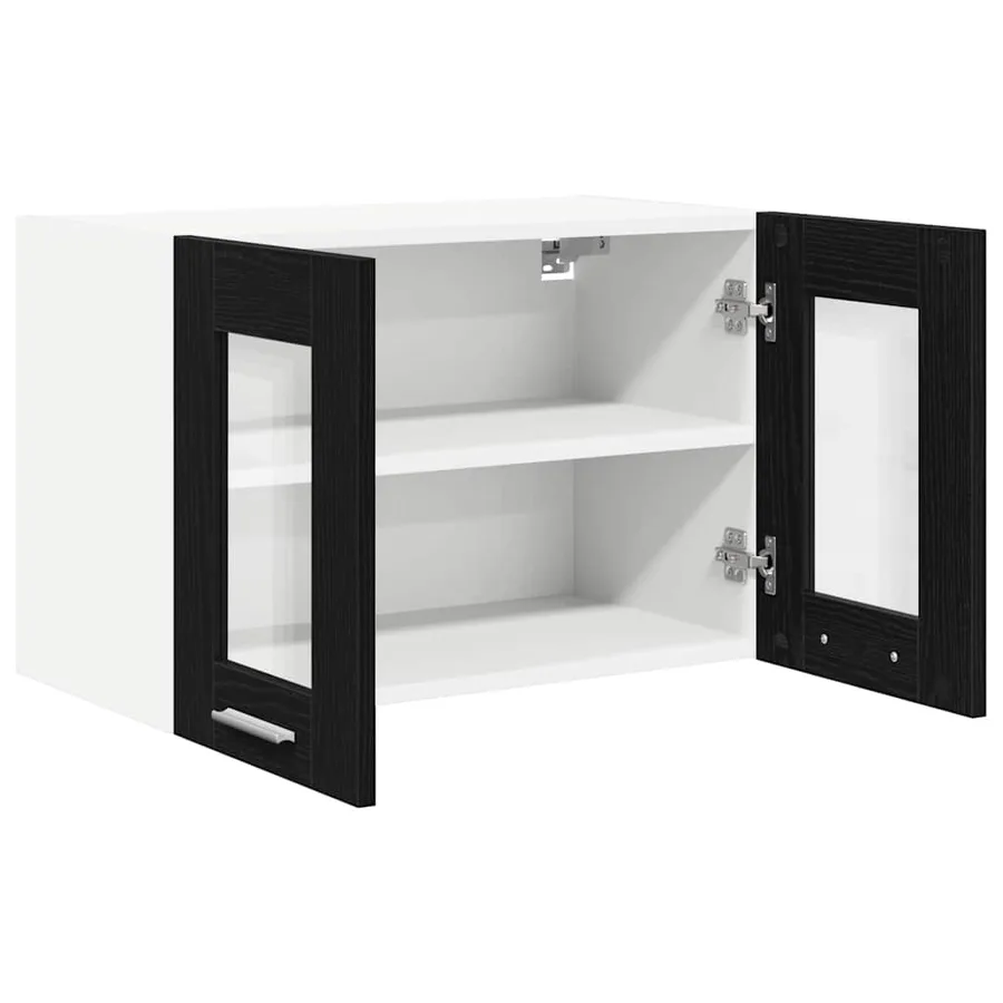 Armoire suspendue Chêne noir 60 x 31 x 40 cm Bois d'ingénierie - 2
