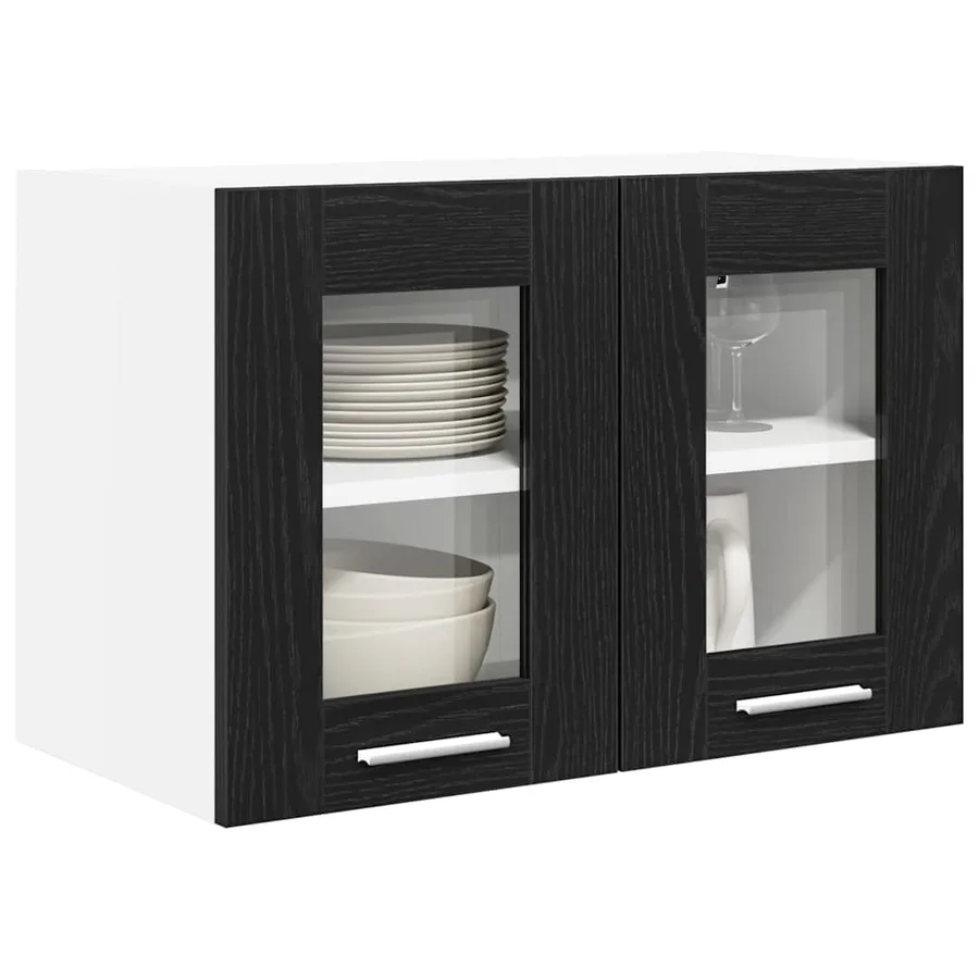 Armoire suspendue Chêne noir 60 x 31 x 40 cm Bois d'ingénierie - 3