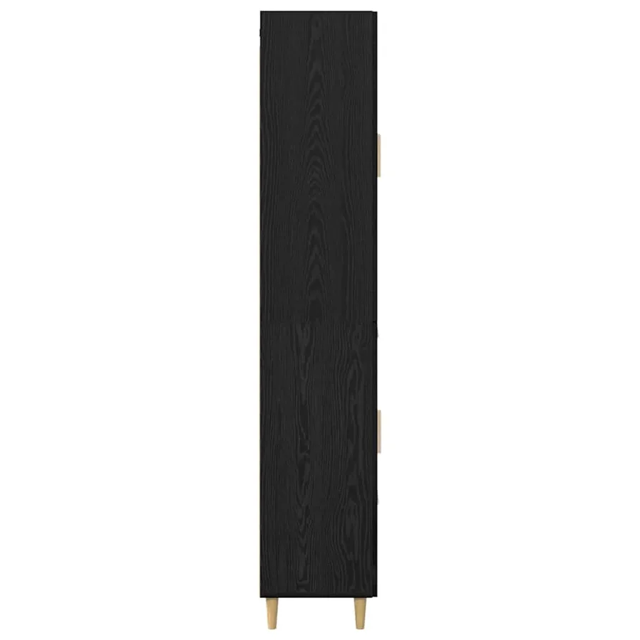Haut Armoire Chêne noir 69,5 x 34 x 180 cm Bois d'ingénierie - 9