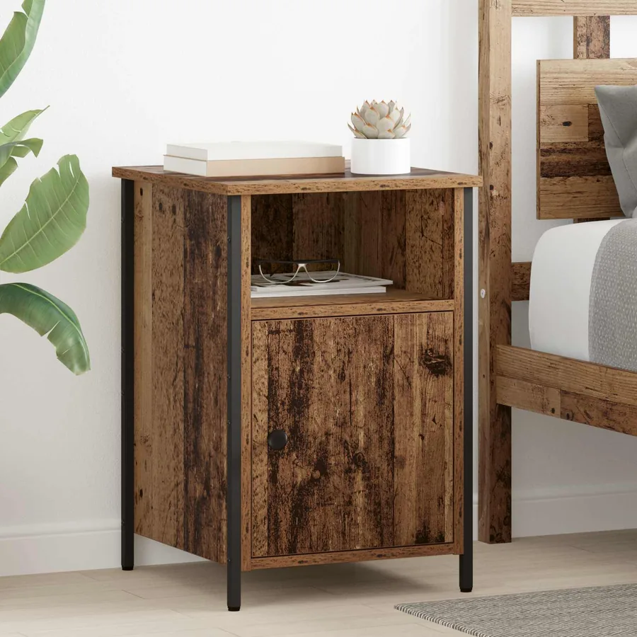 Cabinet de chevet 2 pcs Bois ancien 40 x 42 x 60 cm