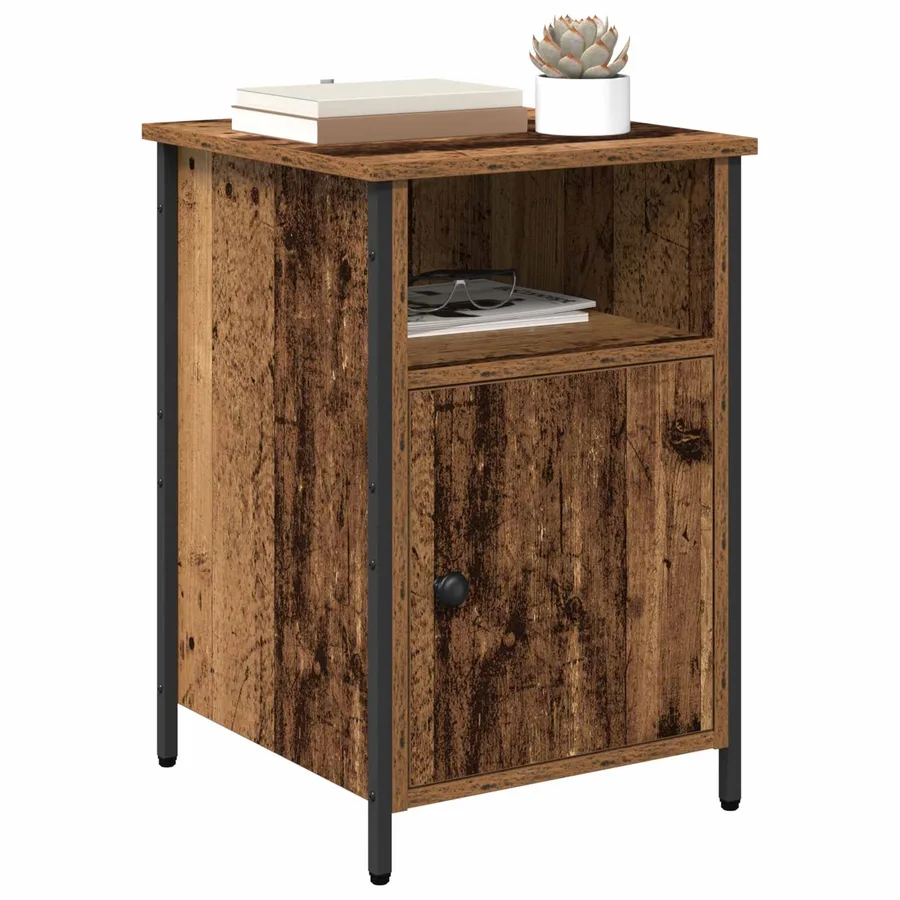 Cabinet de chevet 2 pcs Bois ancien 40 x 42 x 60 cm - 3