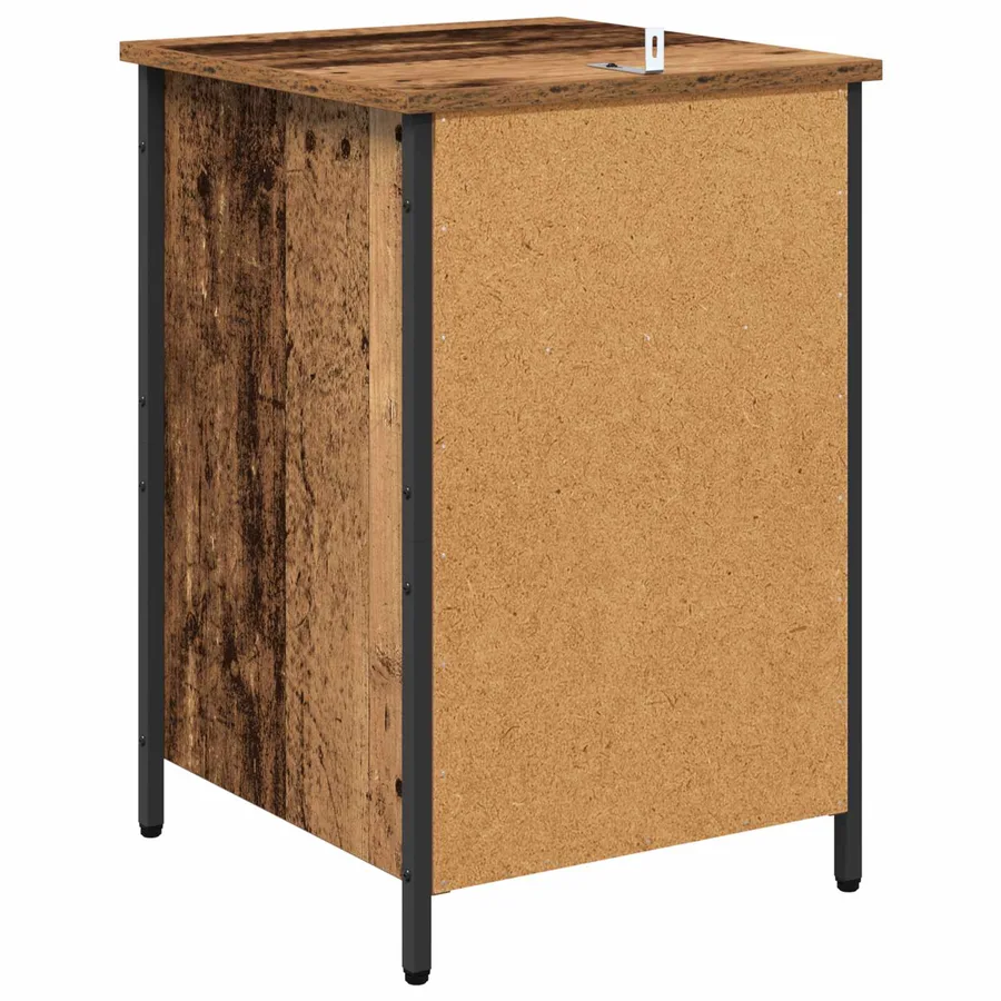 Cabinet de chevet 2 pcs Bois ancien 40 x 42 x 60 cm - 9