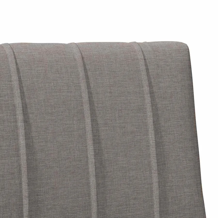 Tête de lit capitonnée Taupe 90 cm Pin massif - 7
