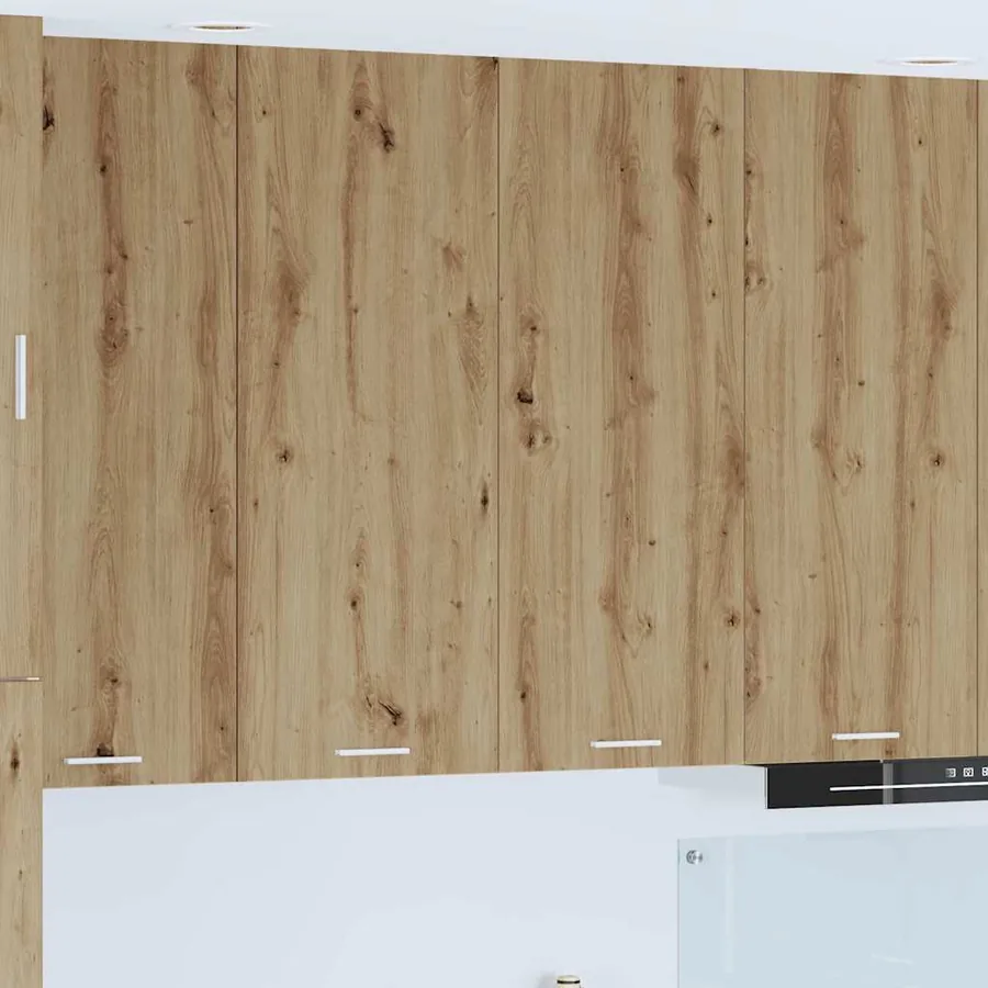 Armoire suspendue avec porte Chêne artisanal 80 x 31 x 100 cm