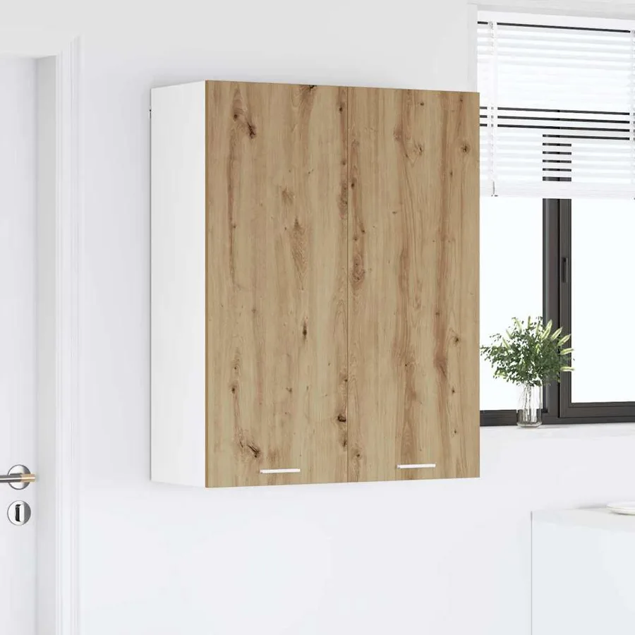 Armoire suspendue avec porte Chêne artisanal 80 x 31 x 100 cm - 4