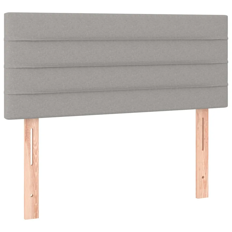 Sommier à lattes de lit avec matelas Gris clair 120x200cm Tissu - 6