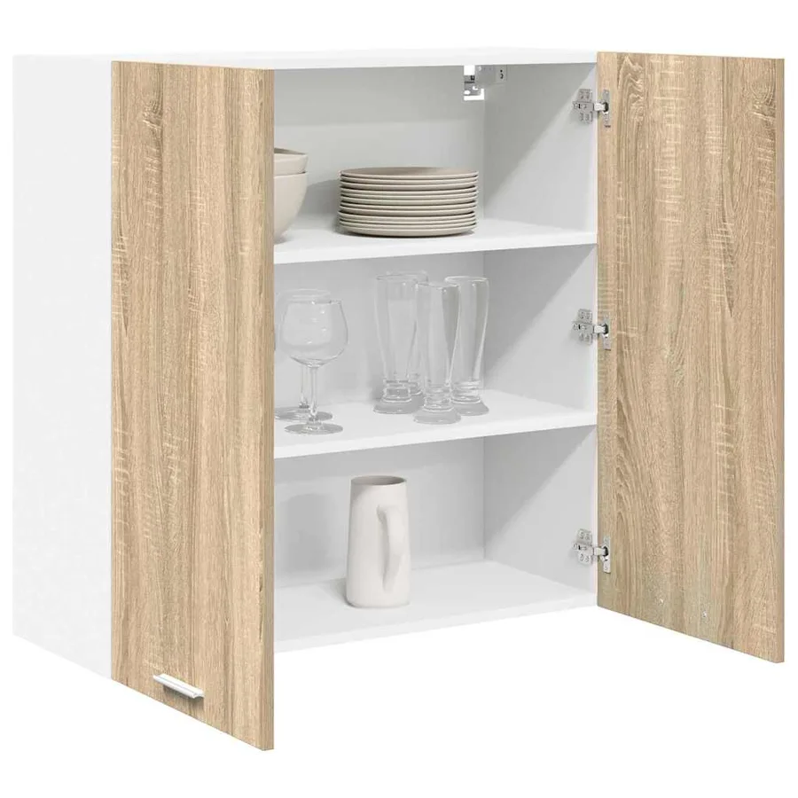 Armoire suspendue avec stockage Chêne Sonoma 80 x 31 x 80 cm - 3