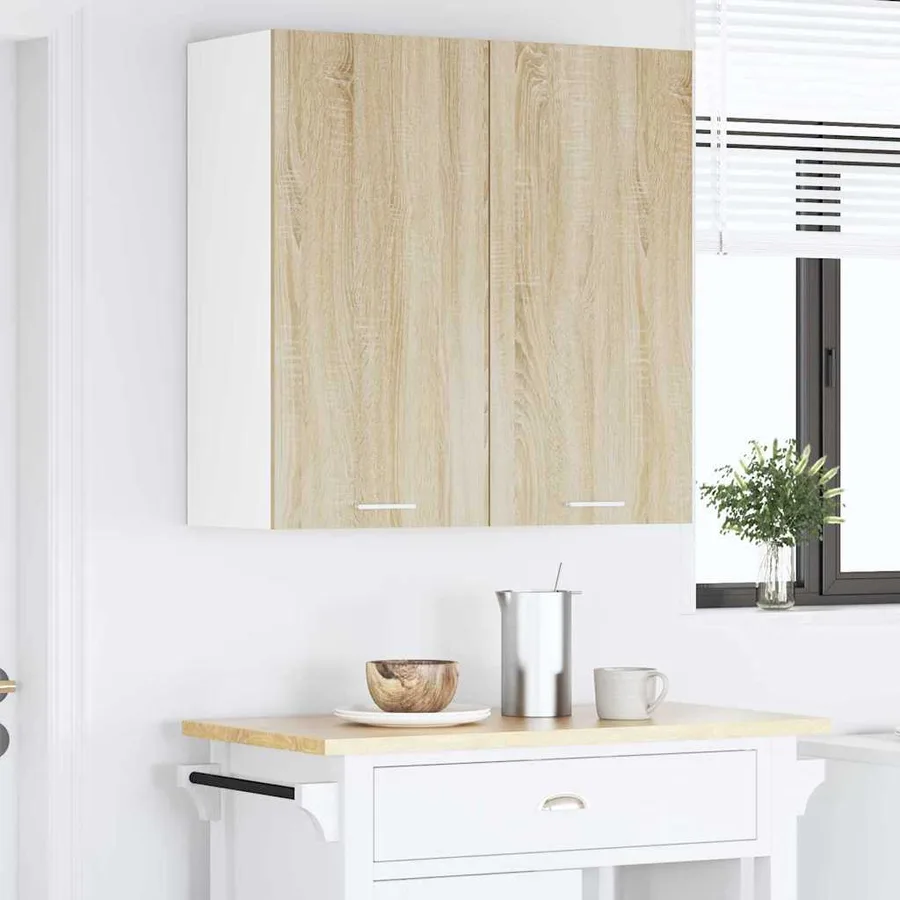 Armoire suspendue avec stockage Chêne Sonoma 80 x 31 x 80 cm - 4