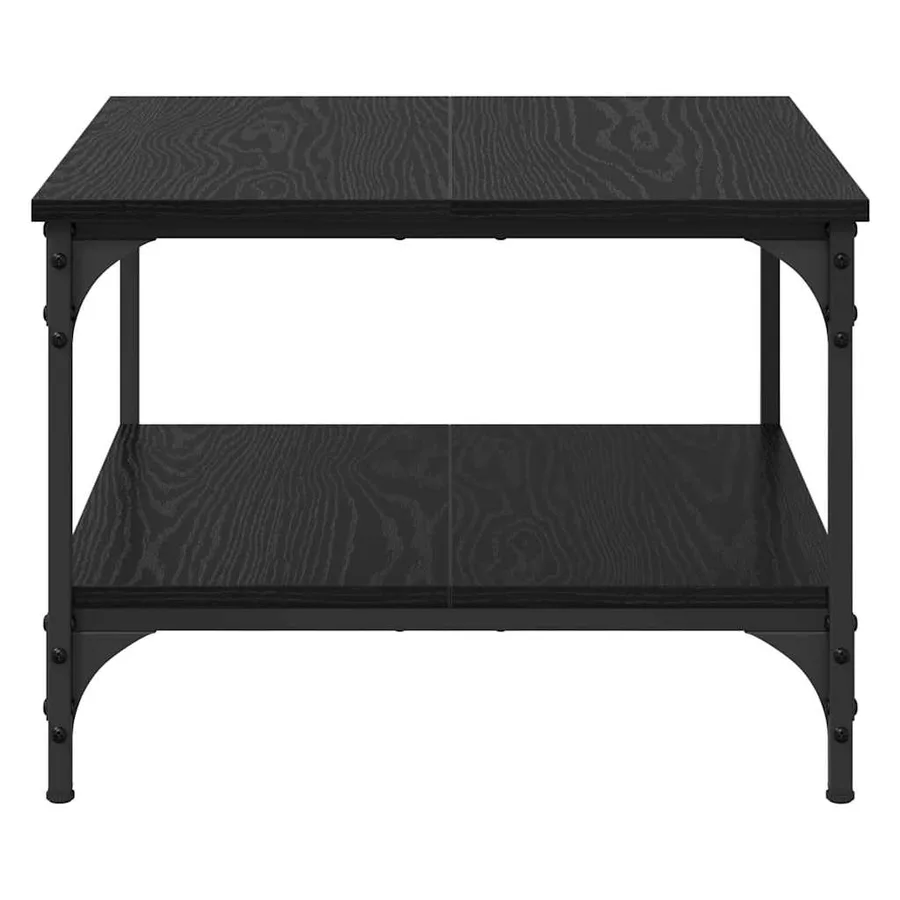 Table basse Chêne noir 55 x 55 x 40 cm Bois d'ingénierie - 5