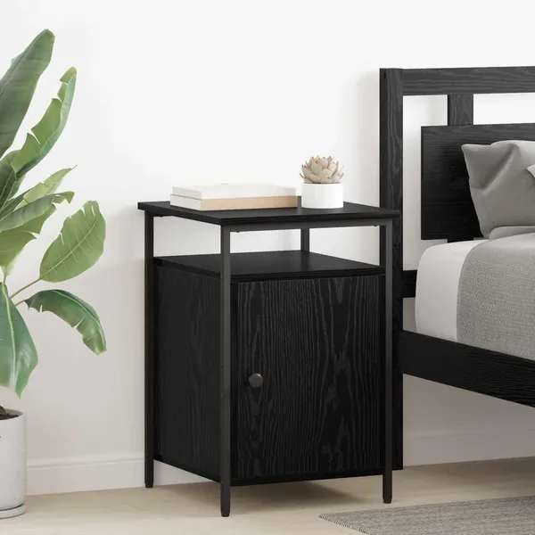Cabinet de chevet Chêne noir 40 x 42 x 60cm Bois d'ingénierie