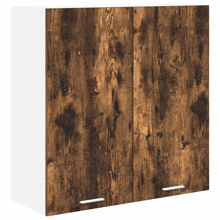 Armoire suspendue avec stockage Riga Chêne fumé 80 x 31 x 80 cm - 2