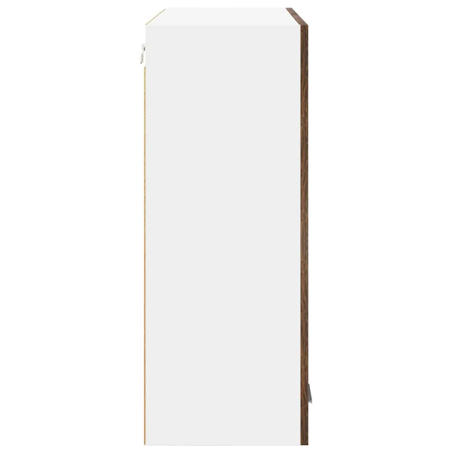 Armoire suspendue avec stockage Riga Chêne fumé 80 x 31 x 80 cm - 7
