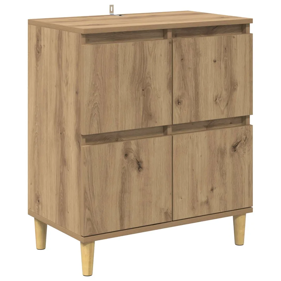 Buffet Chêne artisanal 60 x 35 x 70 cm Bois d'ingénierie - 2