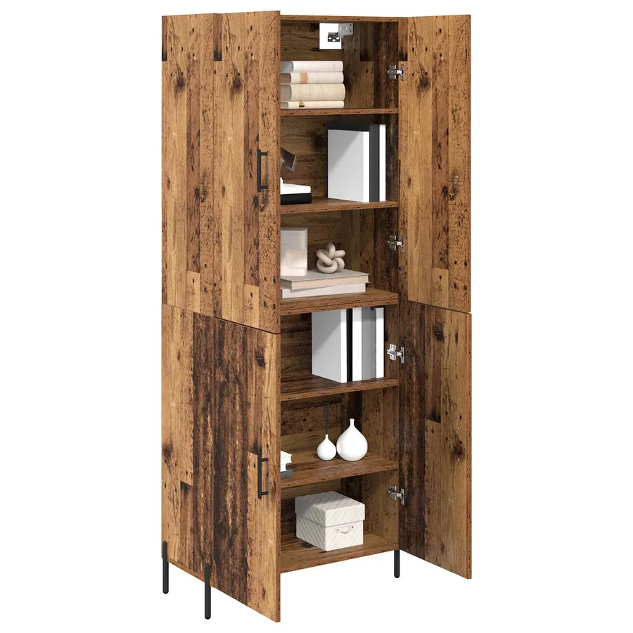 Haut Armoire Bois Ancien 69,5 x 34 x 180 cm Bois d'ingénierie - 3