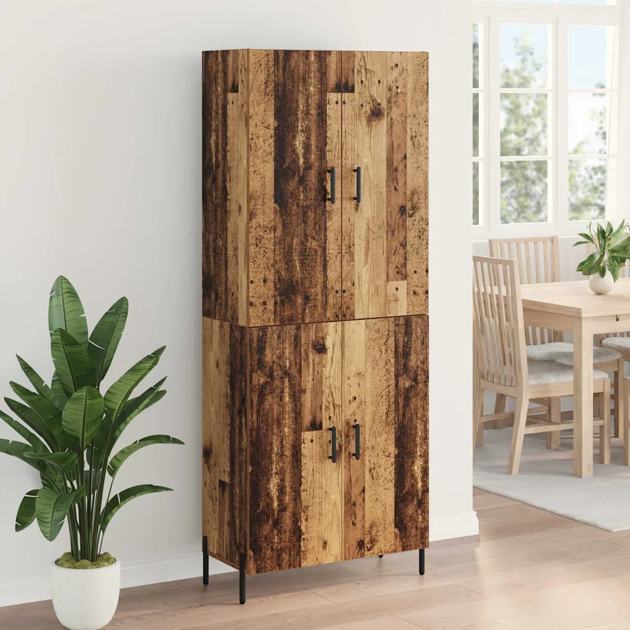 Haut Armoire Bois Ancien 69,5 x 34 x 180 cm Bois d'ingénierie - 4
