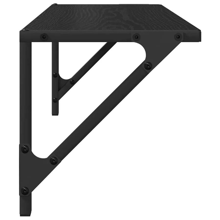 Étagères Murales 2 pcs Chêne noir 60 x 25 x 25,5 cm - 7