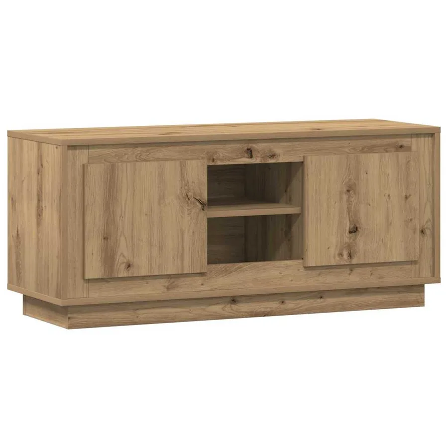 Meuble TV 102 x 35 x 45 cm Chêne artisanal Bois d'ingénierie - 2