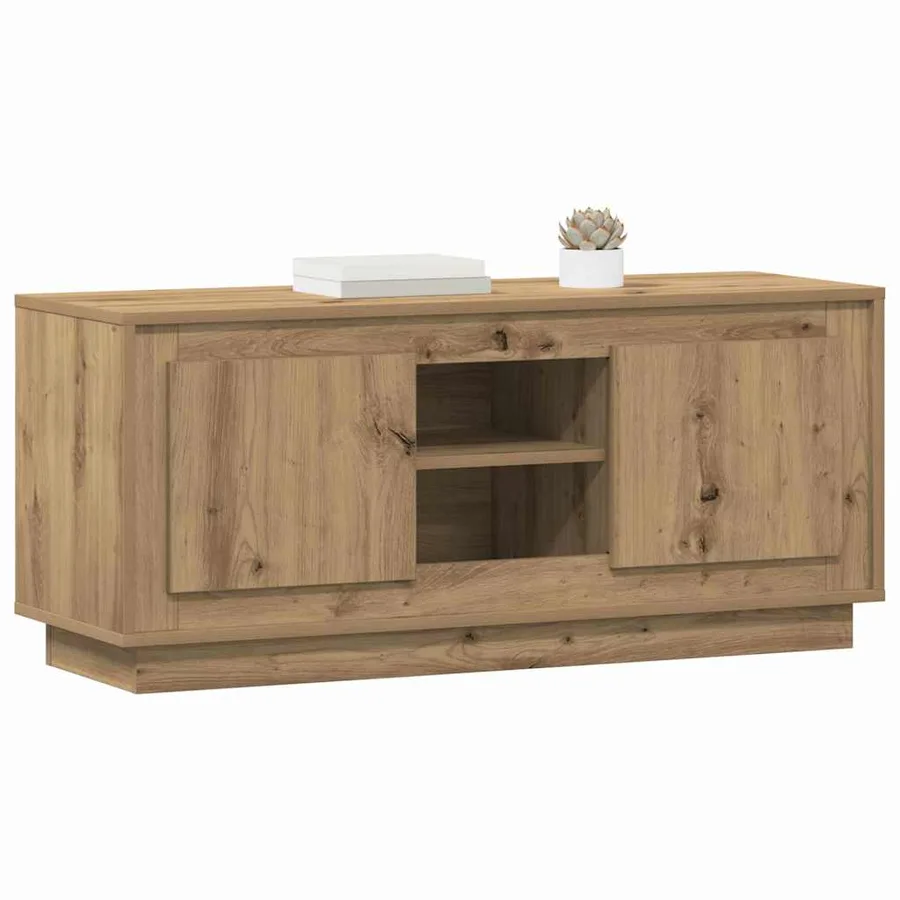 Meuble TV 102 x 35 x 45 cm Chêne artisanal Bois d'ingénierie - 3