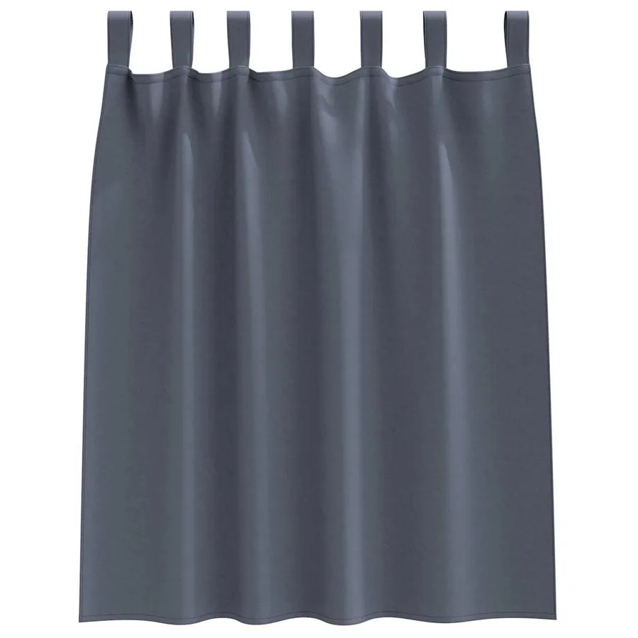 Rideaux occultants avec anneaux 2 pcs Anthracite 140 x 140 cm - 4