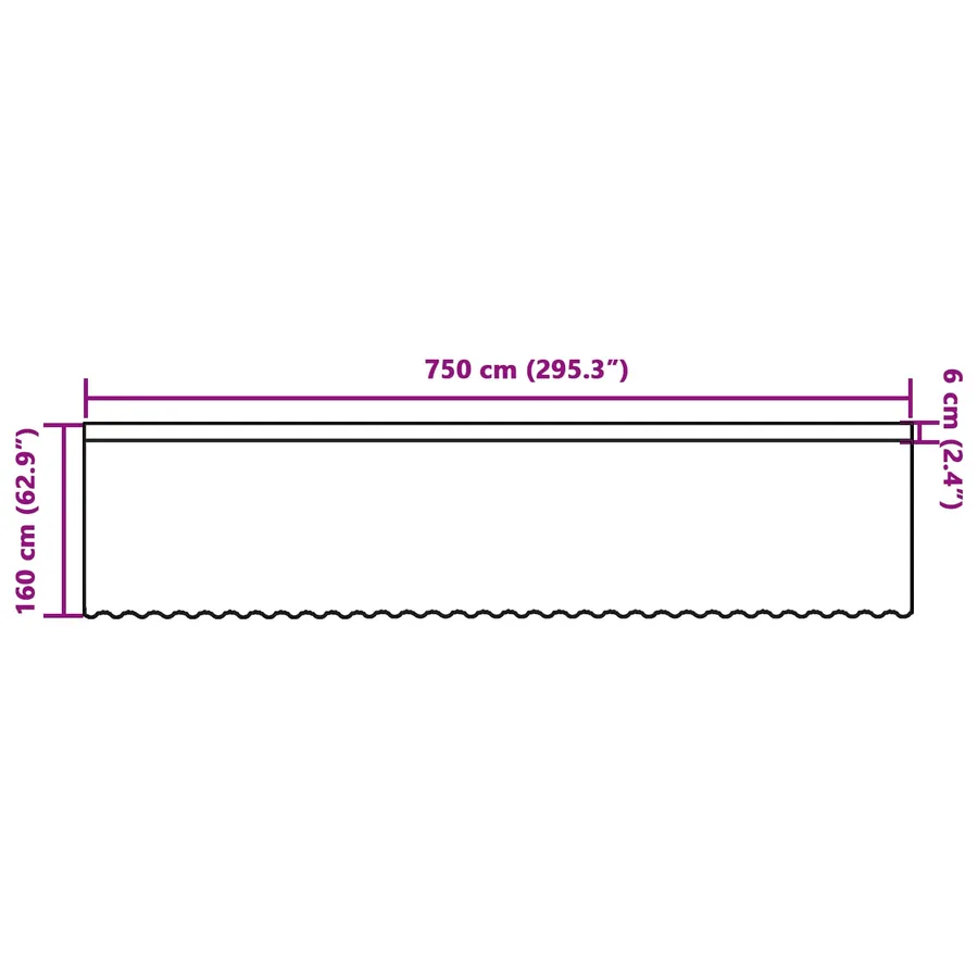 Rideau en Dentelle Floral Blanc 160 x 750 cm Polyester - 8