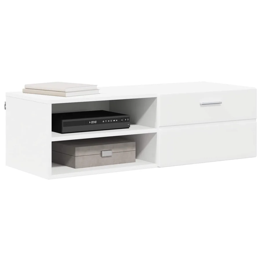 Cabinet en Bois Blanc 100,5 x 39 x 30 cm Bois d'ingénierie - 3