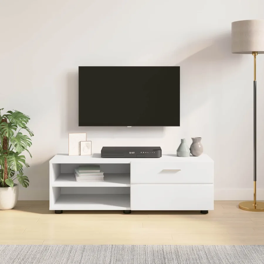 Cabinet en Bois Blanc 100,5 x 39 x 30 cm Bois d'ingénierie - 4