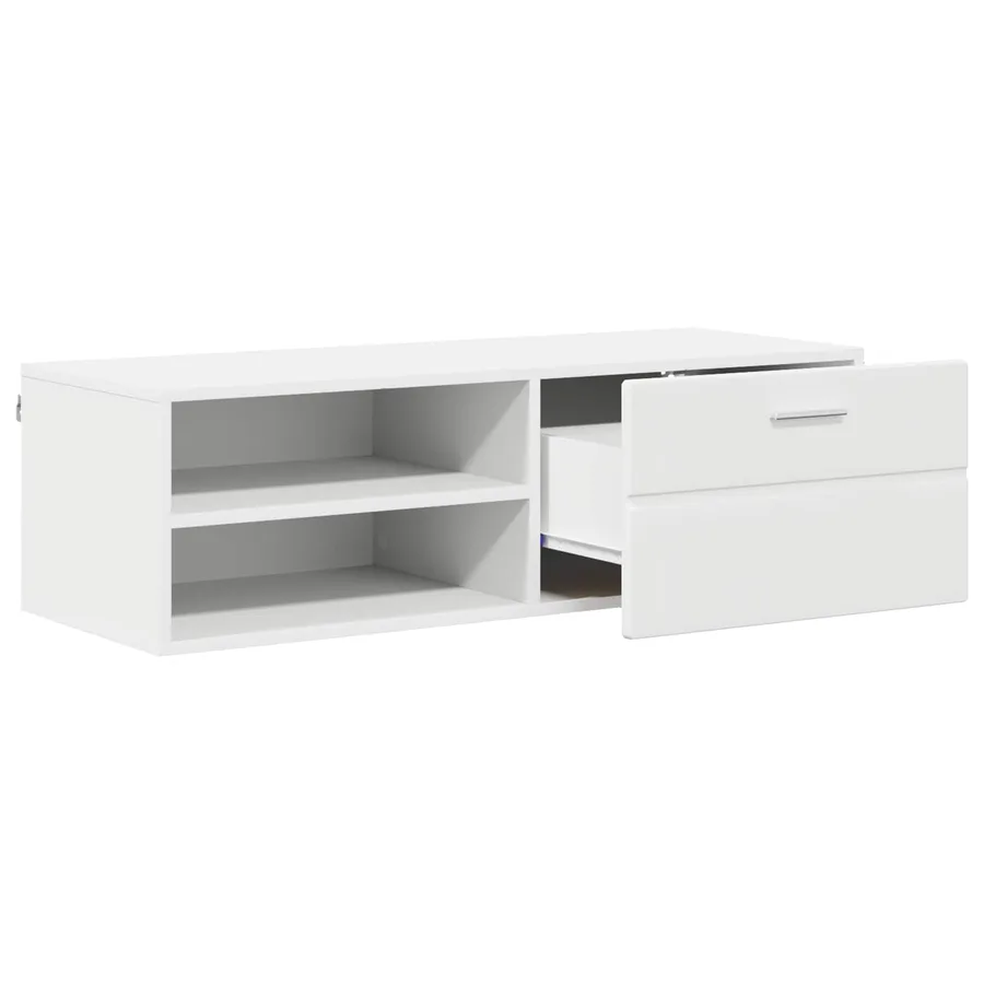 Cabinet en Bois Blanc 100,5 x 39 x 30 cm Bois d'ingénierie - 5