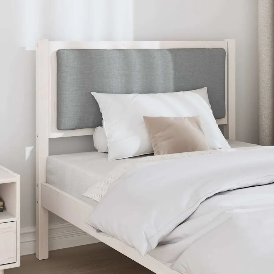 Tête de lit Autre Blanc 90 cm Bois massif en pin - 3