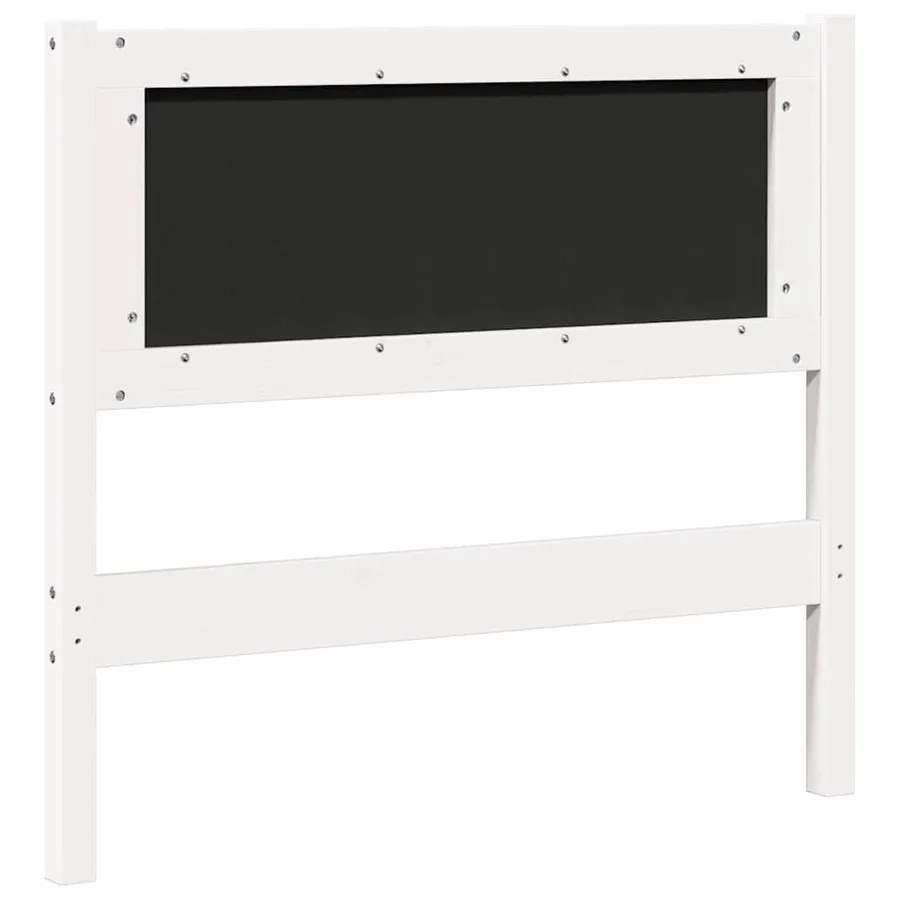 Tête de lit Autre Blanc 90 cm Bois massif en pin - 6