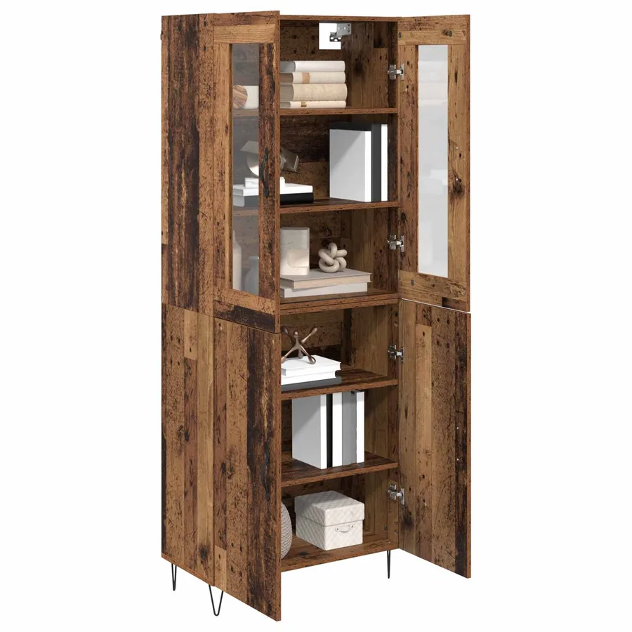 Haut Armoire Bois Ancien 69,5 x 34 x 180 cm Bois d'ingénierie - 3