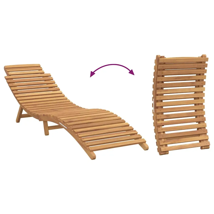 Transat de jardin Marron 198 x 55 x 58,5 cm Bois de teck massif - 11