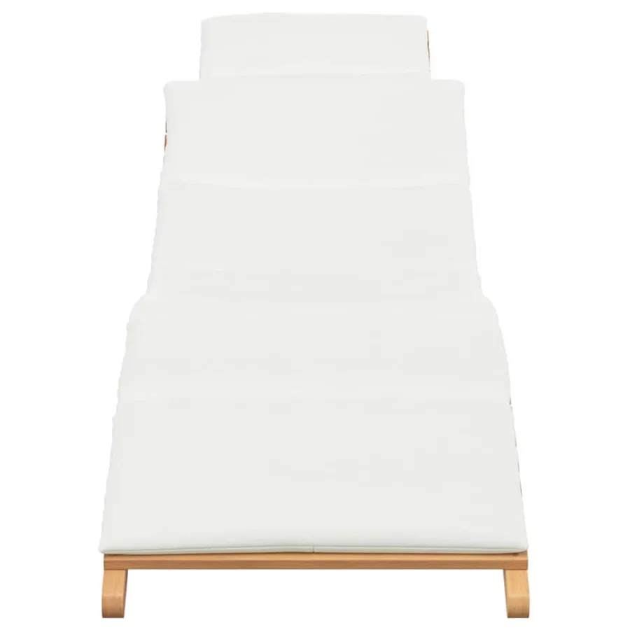 Transat de jardin Marron 198 x 55 x 58,5 cm Bois de teck massif - 5