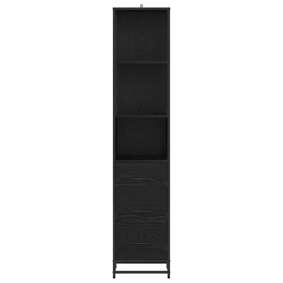 Ensemble de mobilier de salle de bain avec tiroir Chêne noir - 6