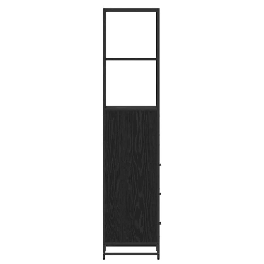Ensemble de mobilier de salle de bain avec tiroir Chêne noir - 7