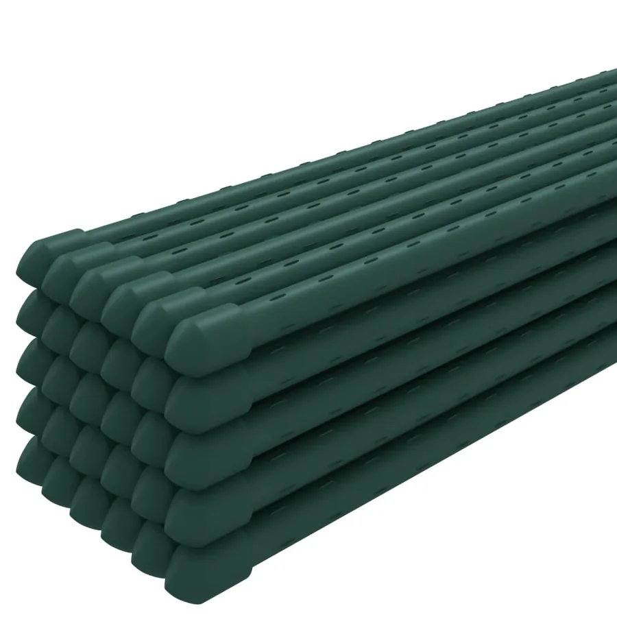 Piquets pour plantes de jardin 30 pcs vert 115 cm acier - 3