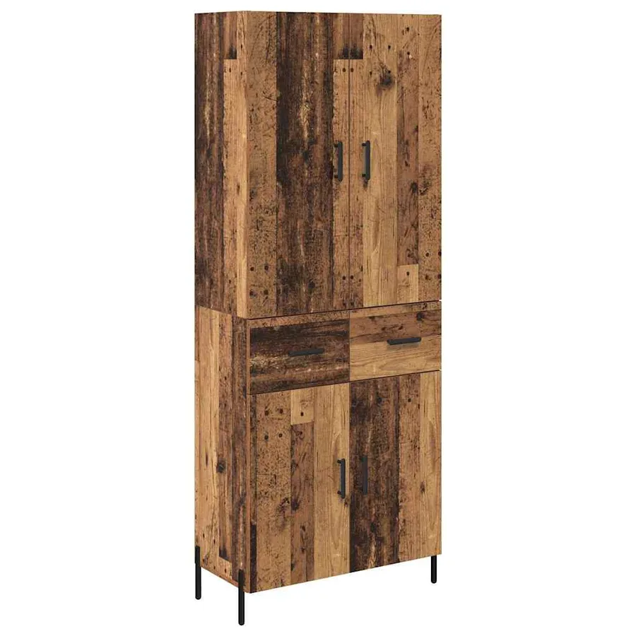 Haut Armoire Bois Ancien 69,5 x 34 x 180 cm Bois d'ingénierie - 2
