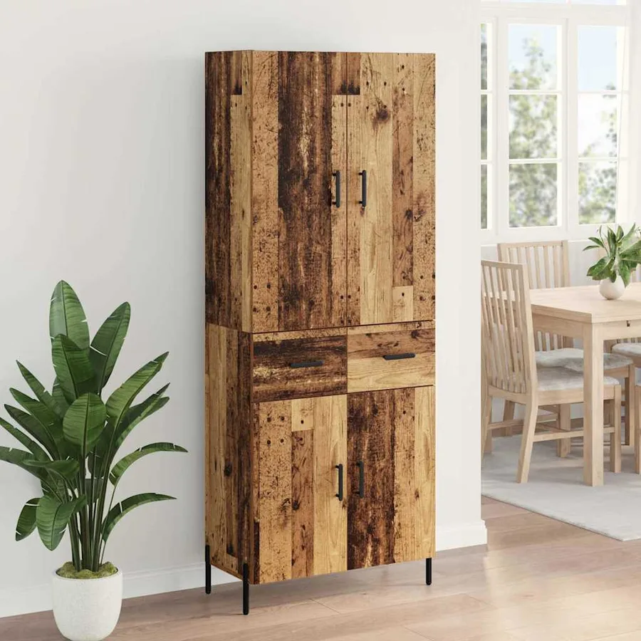 Haut Armoire Bois Ancien 69,5 x 34 x 180 cm Bois d'ingénierie - 4