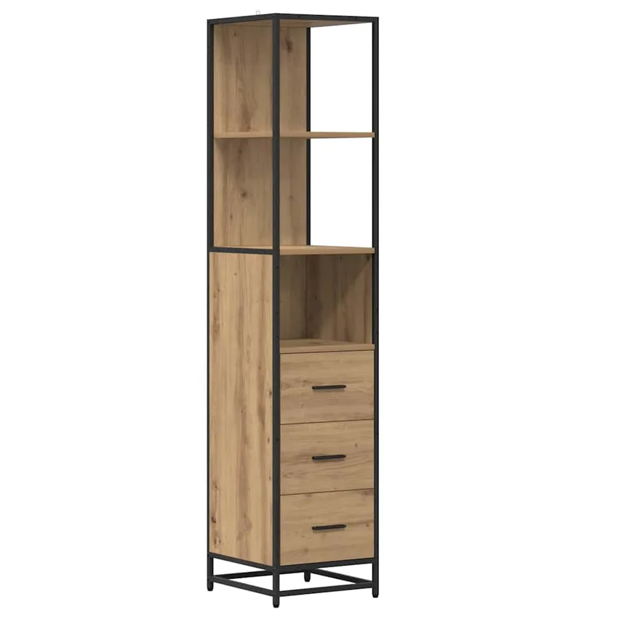 Ensemble de mobilier de salle de bain Chêne artisanal - 2