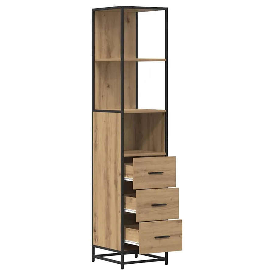 Ensemble de mobilier de salle de bain Chêne artisanal - 5