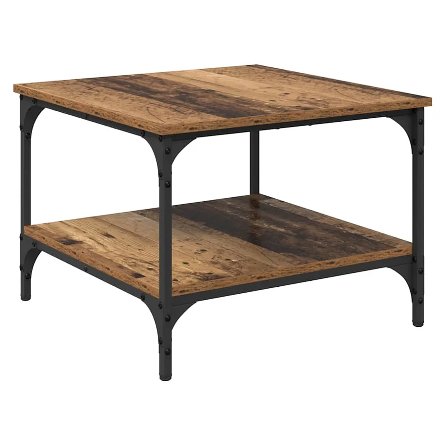 Table basse Bois Ancien 55 x 55 x 40 cm Bois d'ingénierie - 7