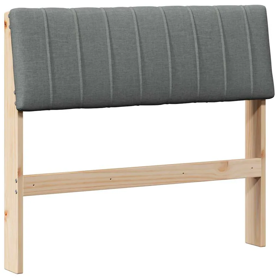 Tête de lit capitonnée Gris foncé 90 cm Pin massif - 2