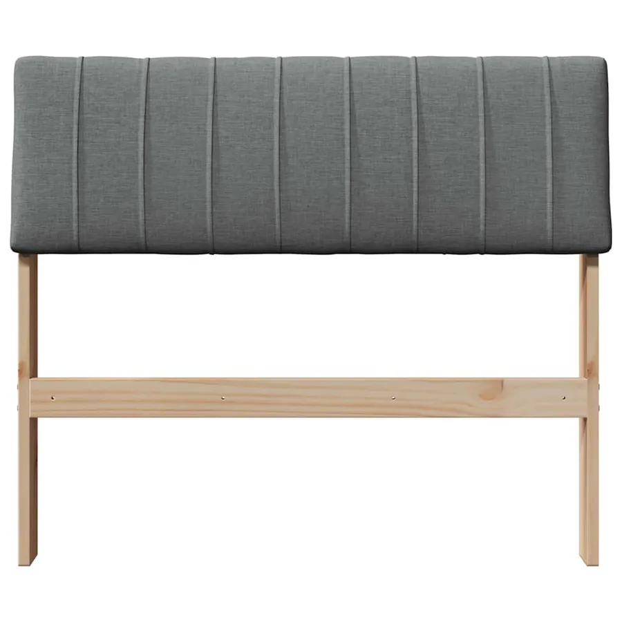 Tête de lit capitonnée Gris foncé 90 cm Pin massif - 4