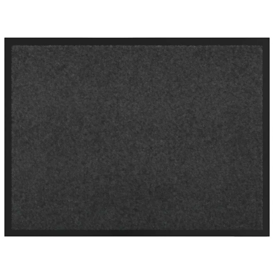 Tapis de porte Anthracite 60 x 40 x 1.2 cm Tissu en teddy - 2